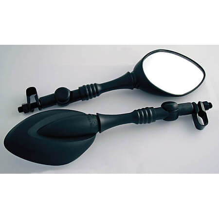 Universal mirror with joint, black, black