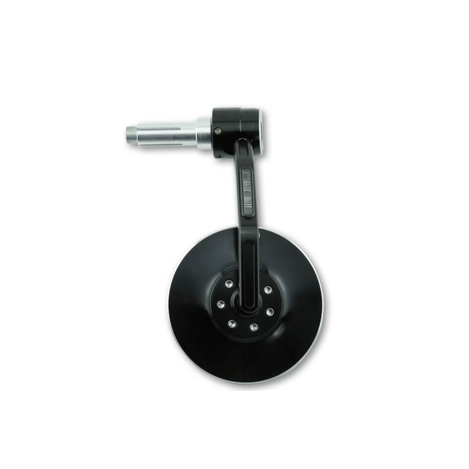 HIGHSIDER CONERO Lenkerendenspiegelmit LED Blinker, schwarz, schwarz