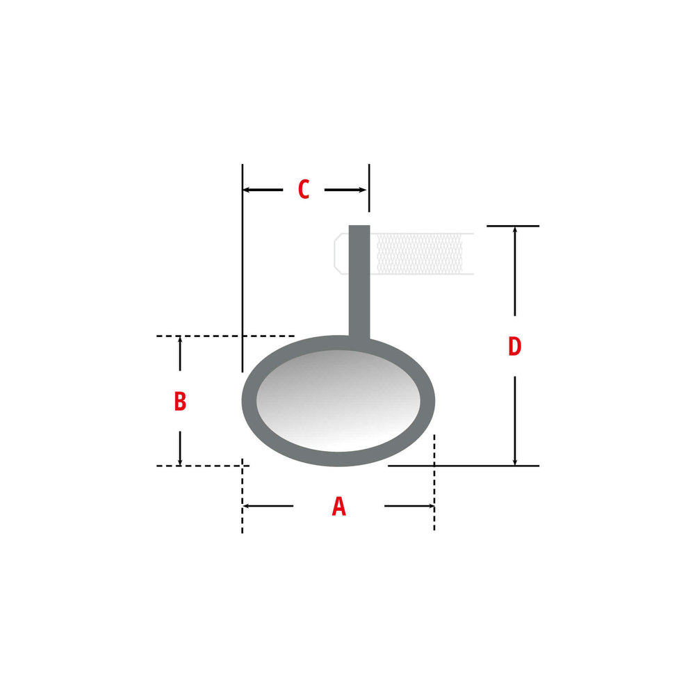 HIGHSIDER VICTORY-X miroir d’extrémité de guidon avec le signal de tour de LED