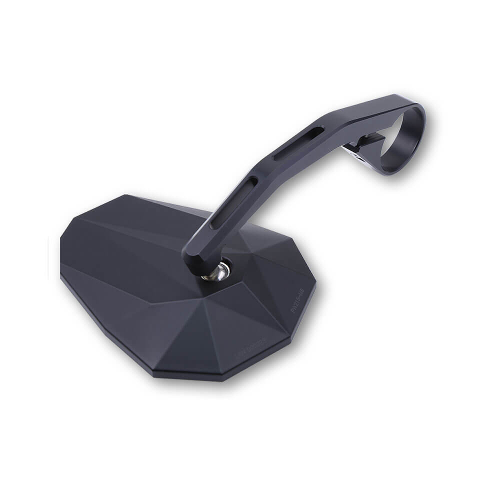 HIGHSIDER STEALTH-X6 Handlebar end mirror, long, black, black