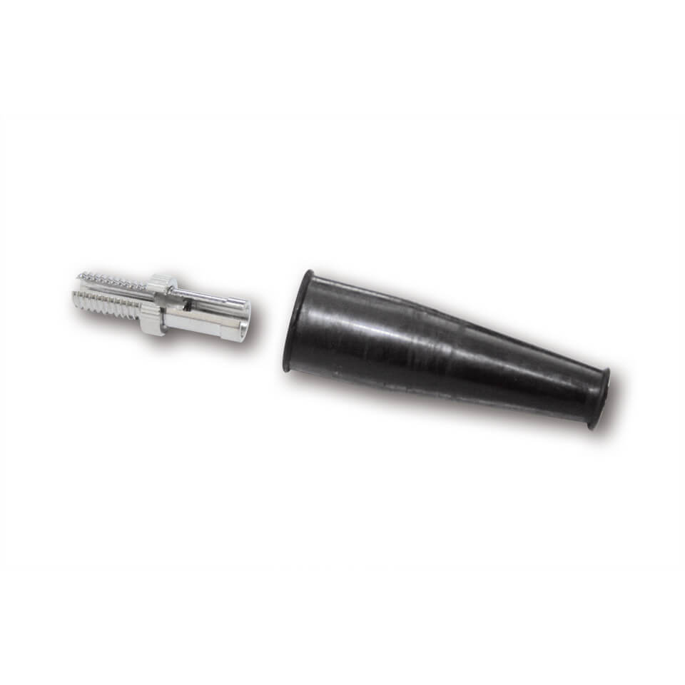 Adjusting screw with rubber cap, silver, silver