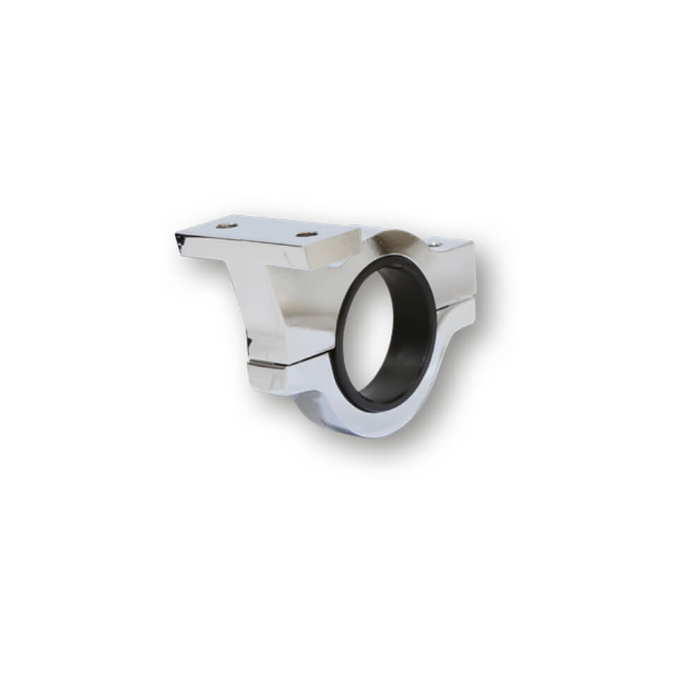 HIGHSIDER Aluminium handlebar clamp, chrome-plated, for indicator 360-231, silver, silver