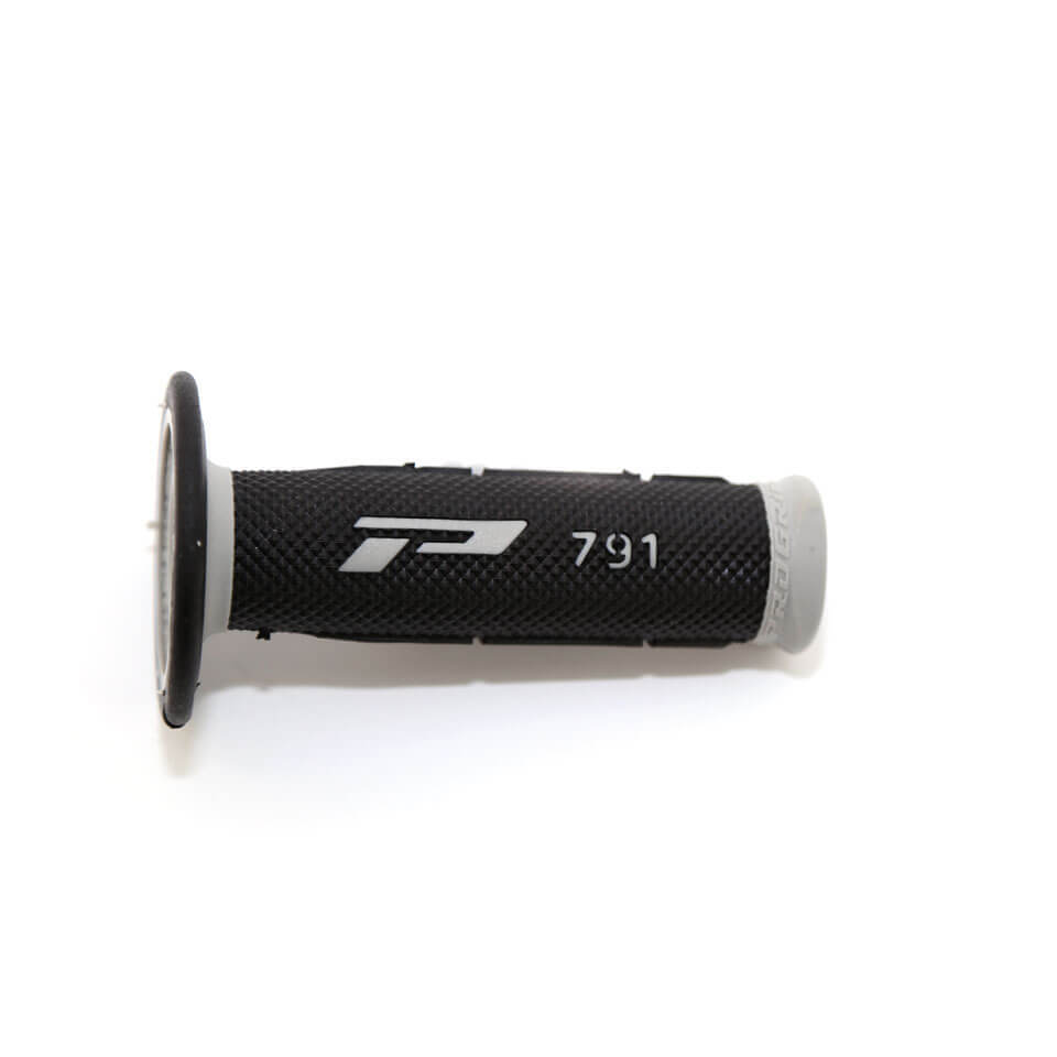grey handlebar grips