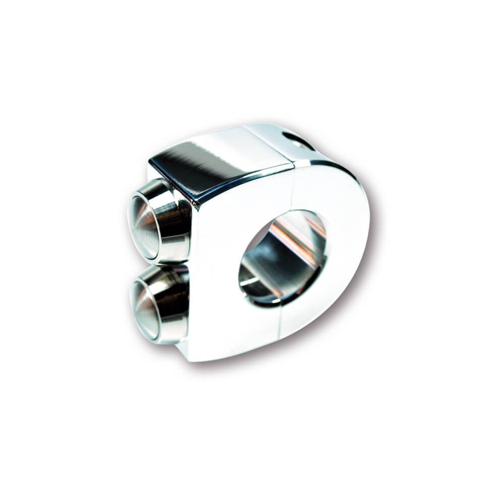 モトガジェットmo.スイッチ2押しボタンフィッティング1インチ、研磨