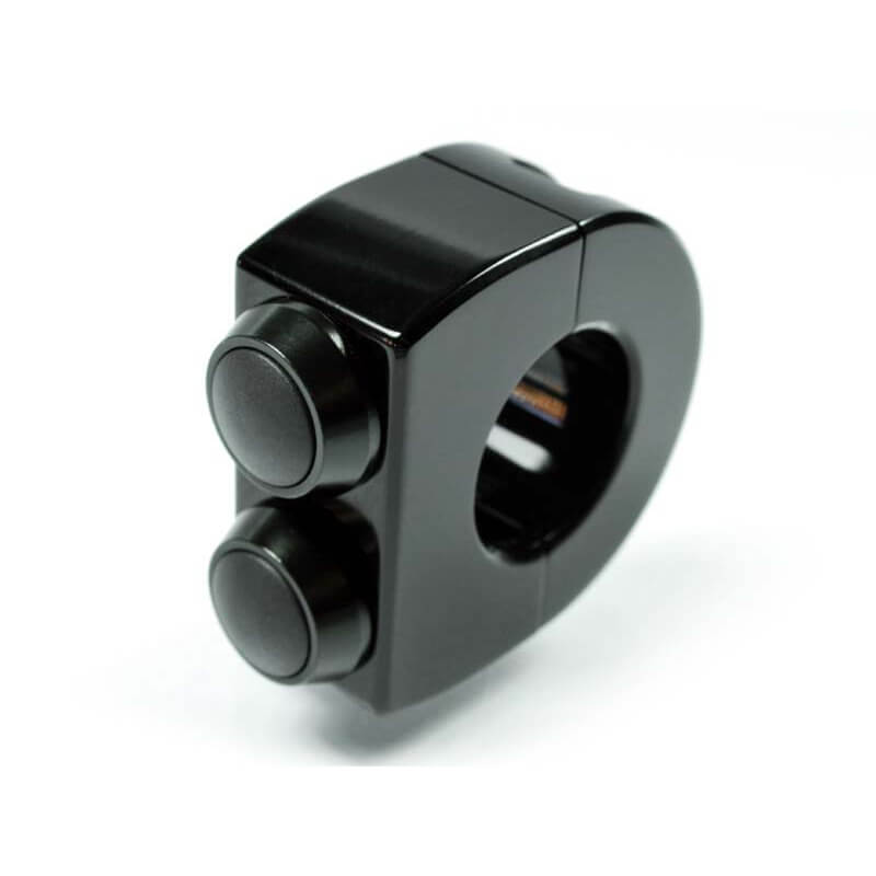 motogadget mo.Switch 2 push button fitting 22mm, black, black