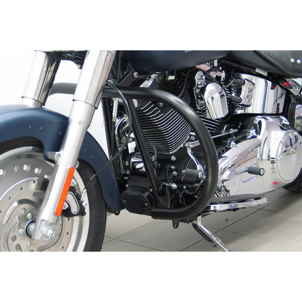 FeHLING Protection Guard, negro, grande, para HD FLSTF, FLSTN, FLSTC, FLST, 07-