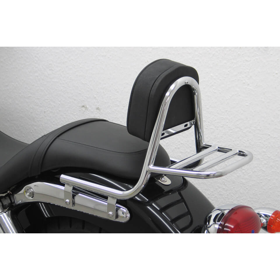 FEHLING Sissy Bar gemaakt van buis met kussen en drager, TRIUMPH Speedmaster 2008-