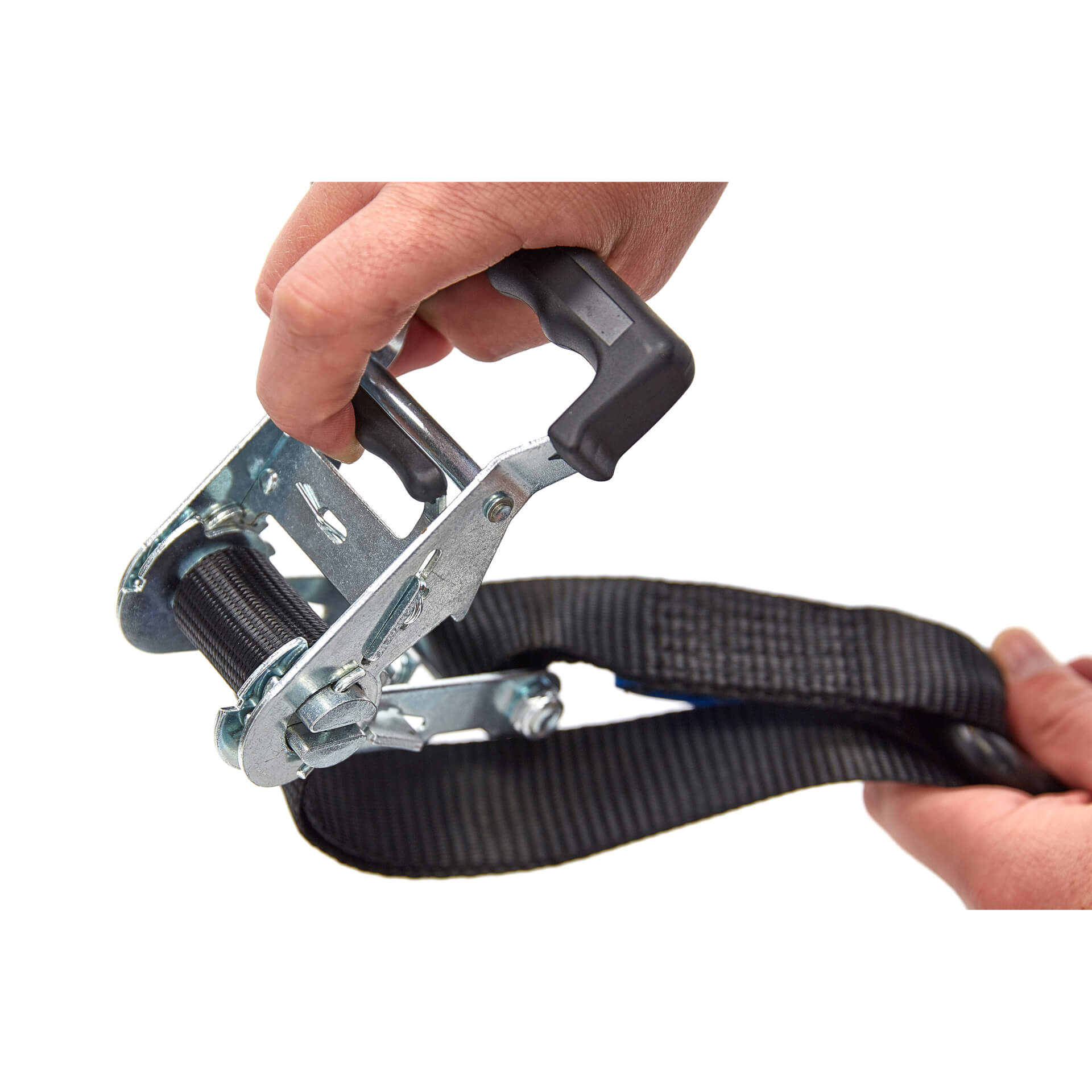 ACEBIKES Tension strap set Deluxe Duo, avec cliquet, noir-gris