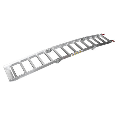 motoprofessional Aluminium ramp TRIPLE, silver, silver