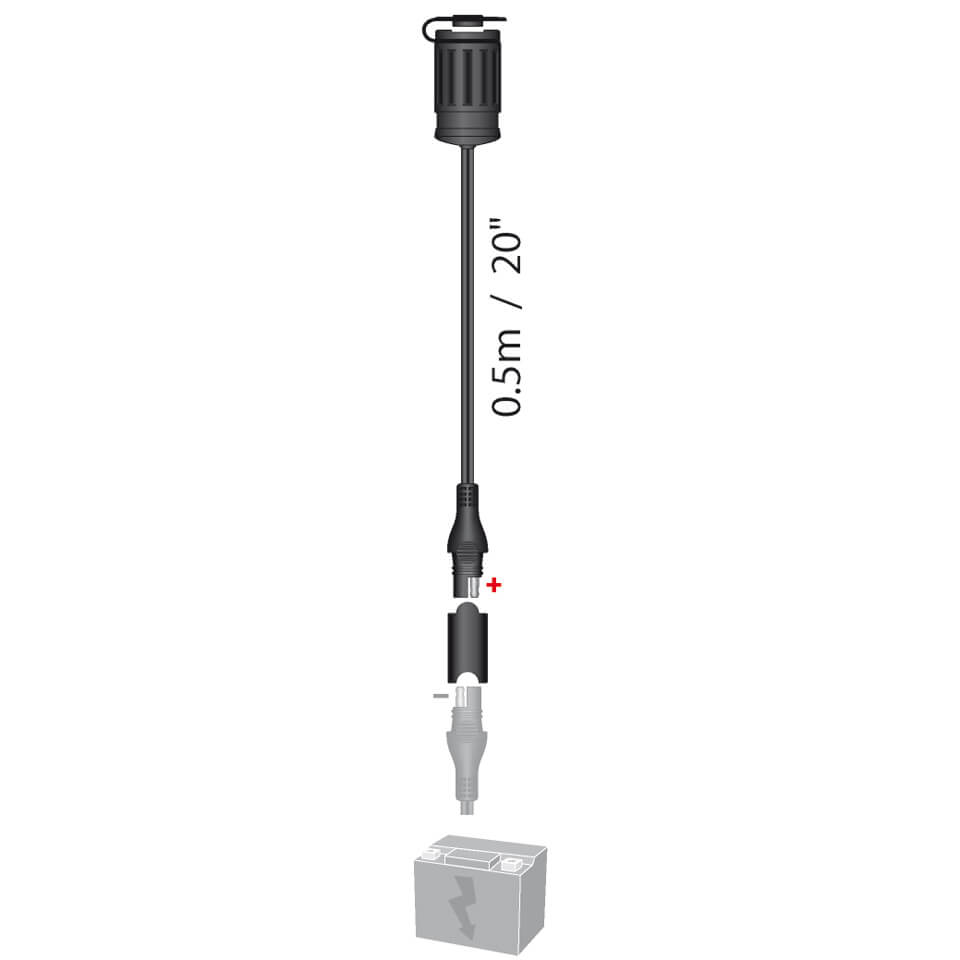 OPTIMATE Cigarette lighter socket (No.6) SAE plug