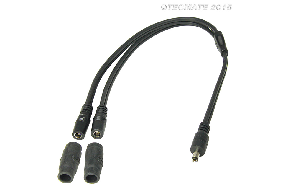 OPTIMATE Adapter hollow plug to 2x hollow plug coupling (No.45)