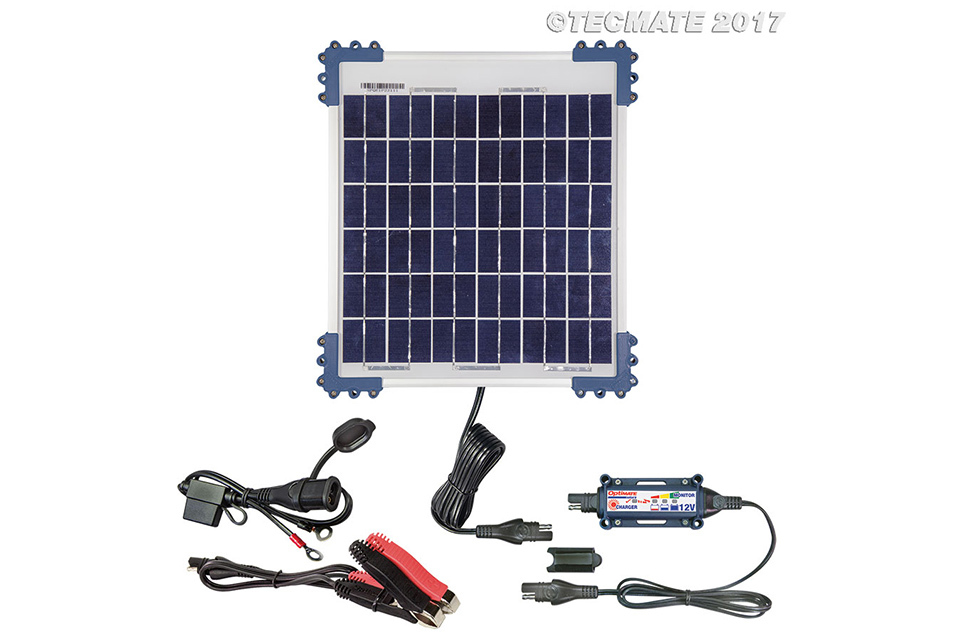 OPTIMATE Solar-Panel-Ladegerät 10 W TM522-1, mit Bef.-kit