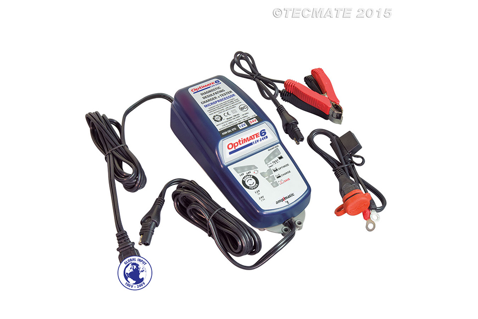 OPTIMATE OPTIMATE 6 (TM194) 12V/24V, 5A/2.5A, chargeur à 8 étages