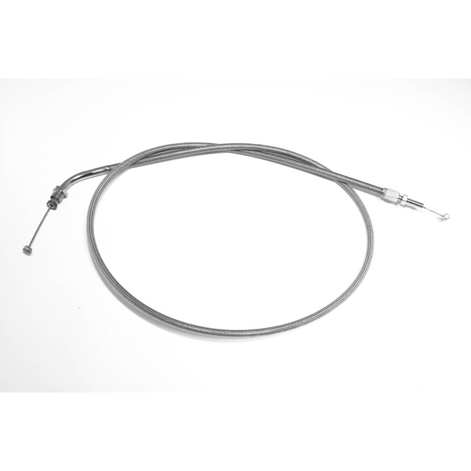 Fermeture de passe de gaz flexible en acier, HONDA VT 750 C, 08-09, 150mm étendu., argent
