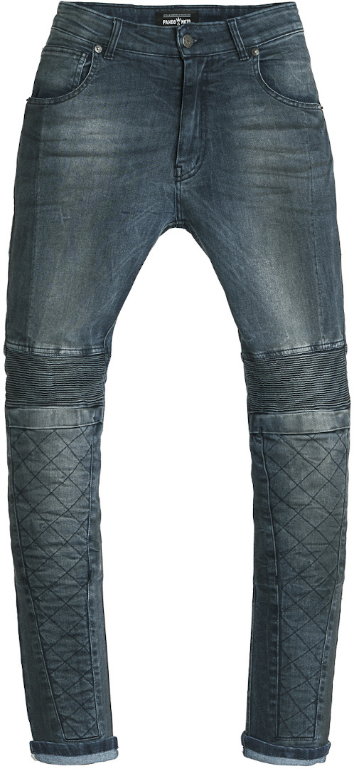 Image of Pando Moto Rosie Navy Signore Moto Jeans, blu, dimensione 30 per donne