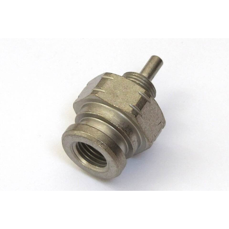 ALLEGRI Connector fixed with concave seat, 10x1 female thread