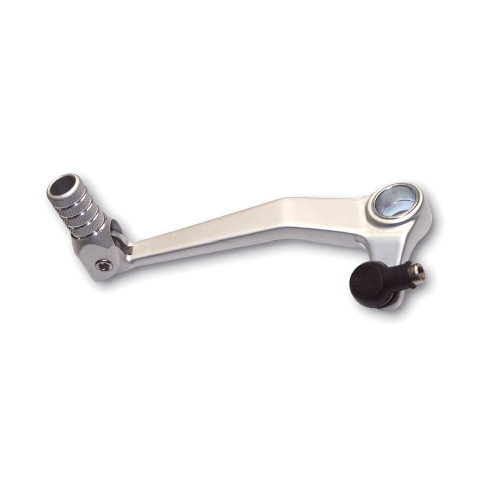 Gear lever aluminium, with deflection SUZUKI, foldable, silver, silver