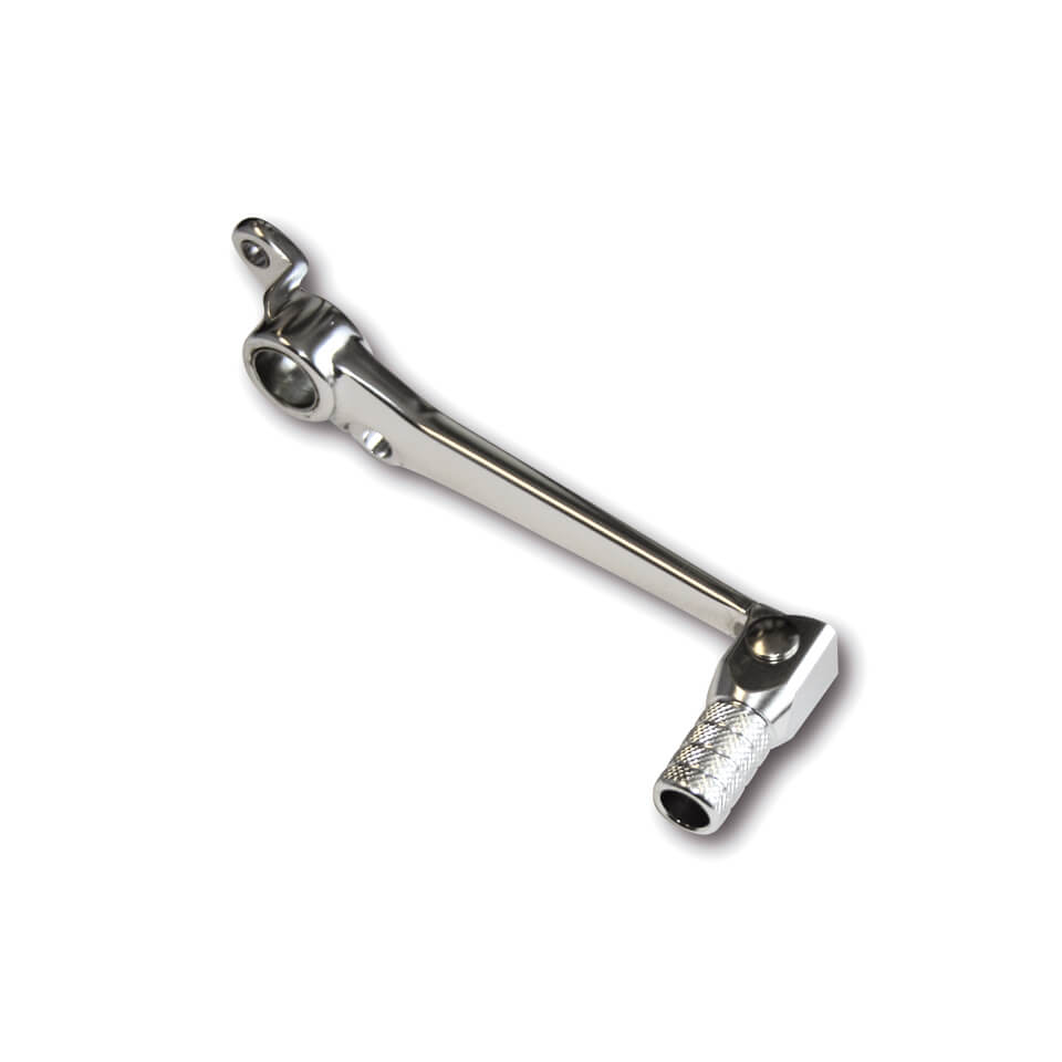 Foot brake lever aluminium, YAMAHA YZF R6, 99-02, foldable, silver, silver