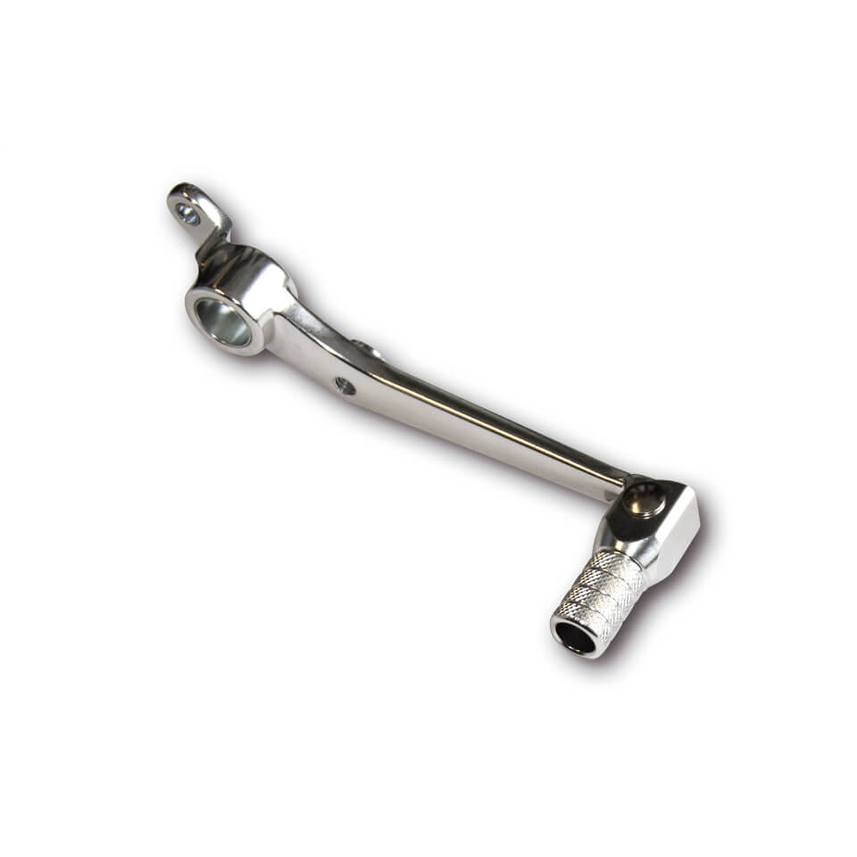 Foot brake lever aluminium, YAMAHA YZF R1, 02-03, foldable, silver, silver