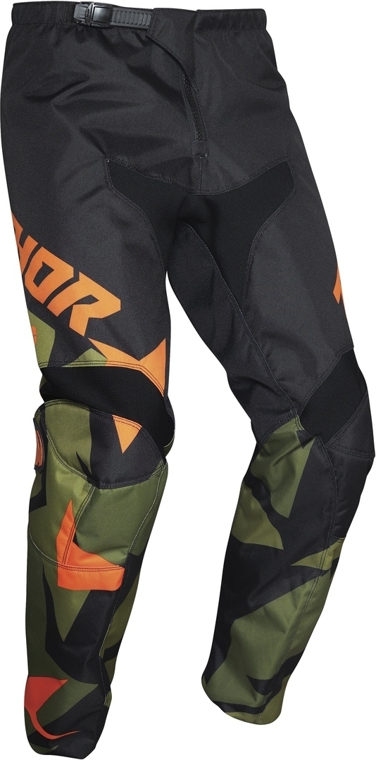 Thor Sector Warship Youth Motocross Pants, green-orange, Size XS, green-orange, Size XS
