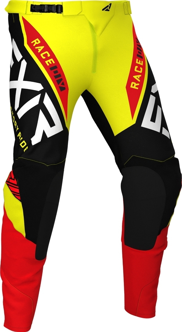 FXR Pro-Stretch Helium MX Gear Youth Motocross Pants, black-red-yellow, Size 24, black-red-yellow, Size 24