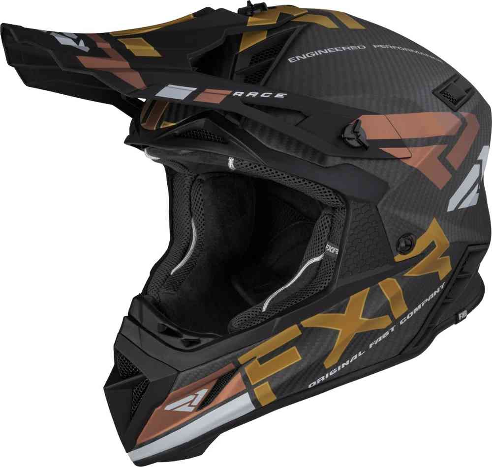 FXR Helium Alloy Carbon Motokrosová přilba