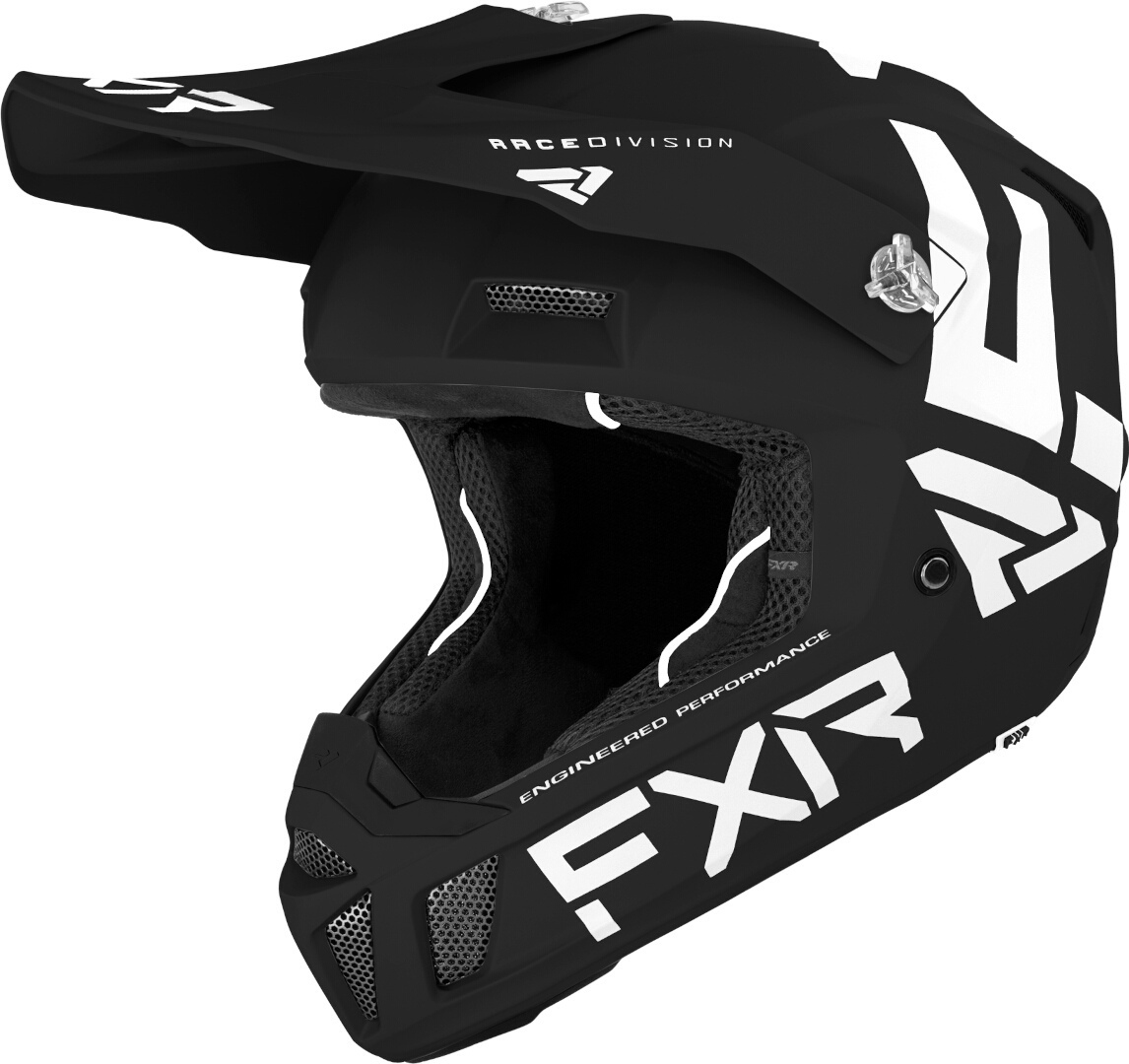 FXR Clutch CX MX Gear Motocross Helmet, black-white, Size M, black-white, Size M