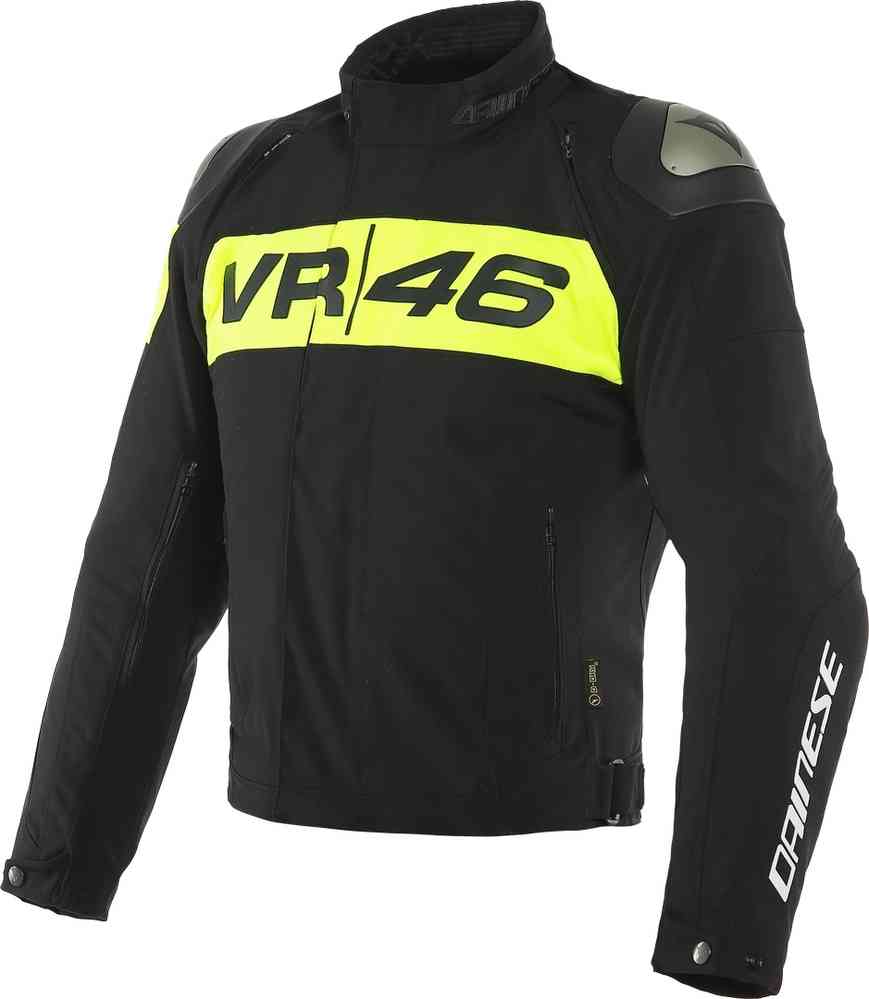 Dainese VR46 Podium D-Dry Veste textile de moto imperméable à l’eau