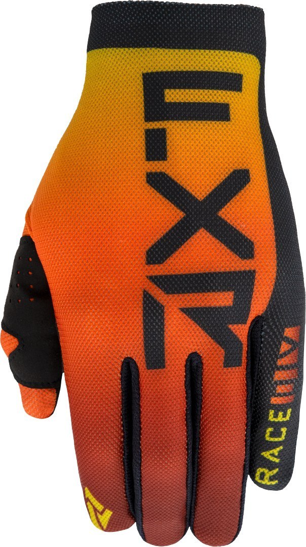 Image of FXR Slip-On Air MX Gear Guanti Motocross, nero-arancione, dimensione 2XL