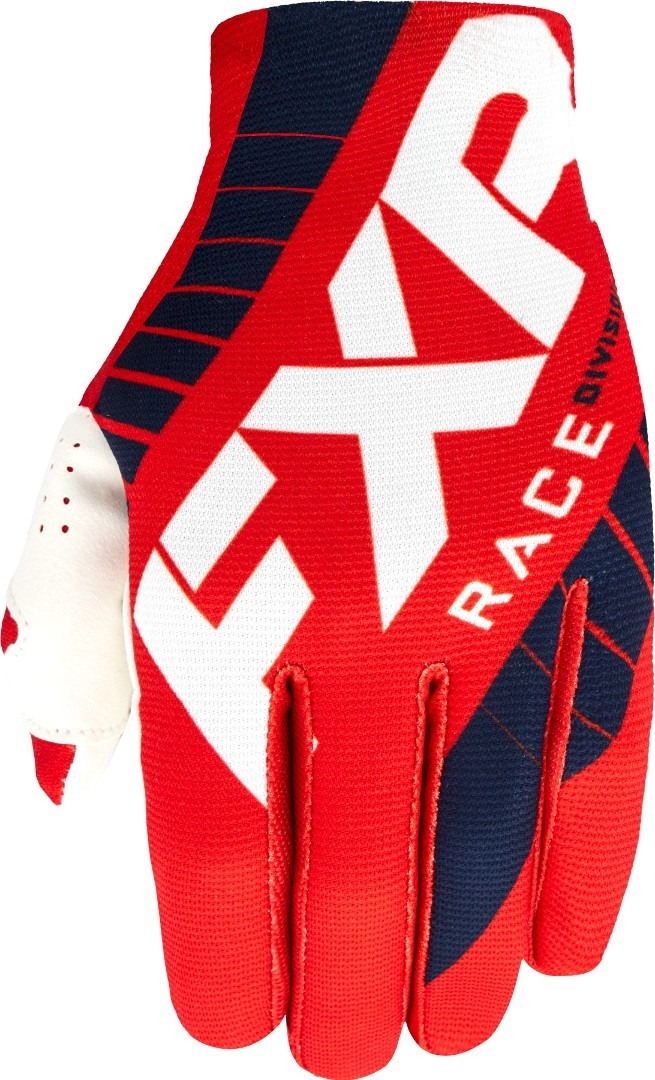 Image of FXR Slip-On Lite MX Gear Guanti Motocross, bianco-rosso-blu, dimensione S