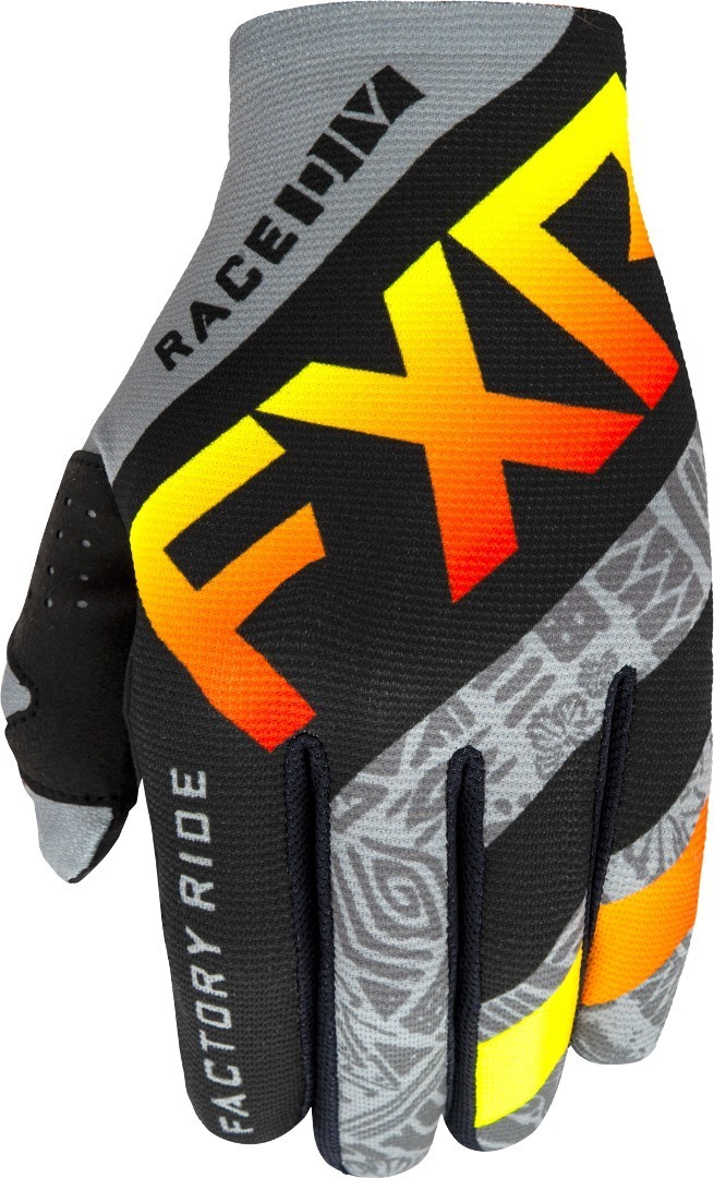 FXR Slip-On Lite MX Gear Motocross Gloves, black-grey, Size L, black-grey, Size L