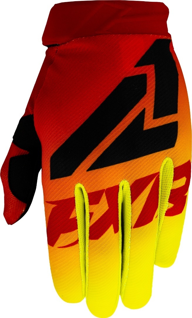 Image of FXR Clutch Strap MX Gear Guanti Motocross, nero-rosso-giallo, dimensione L