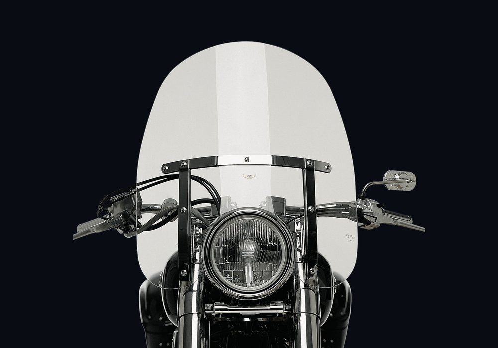 Bike front windshield clearance