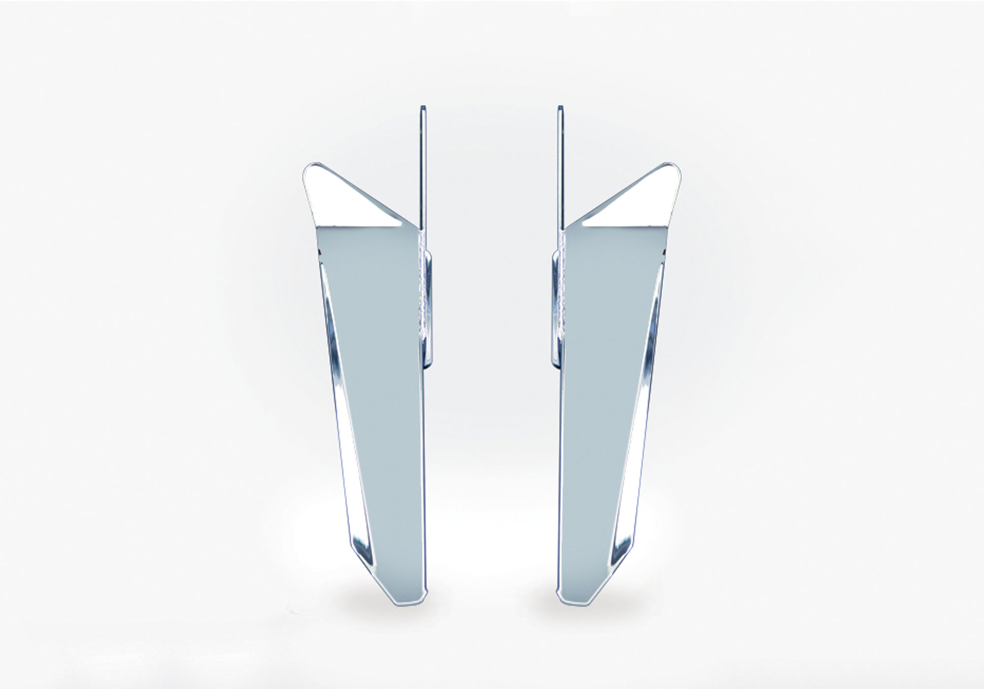 NATIONAL CYCLE chrome side panels chrome-plated steel silver, silver