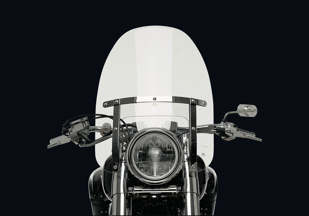 Bike front windshield clearance