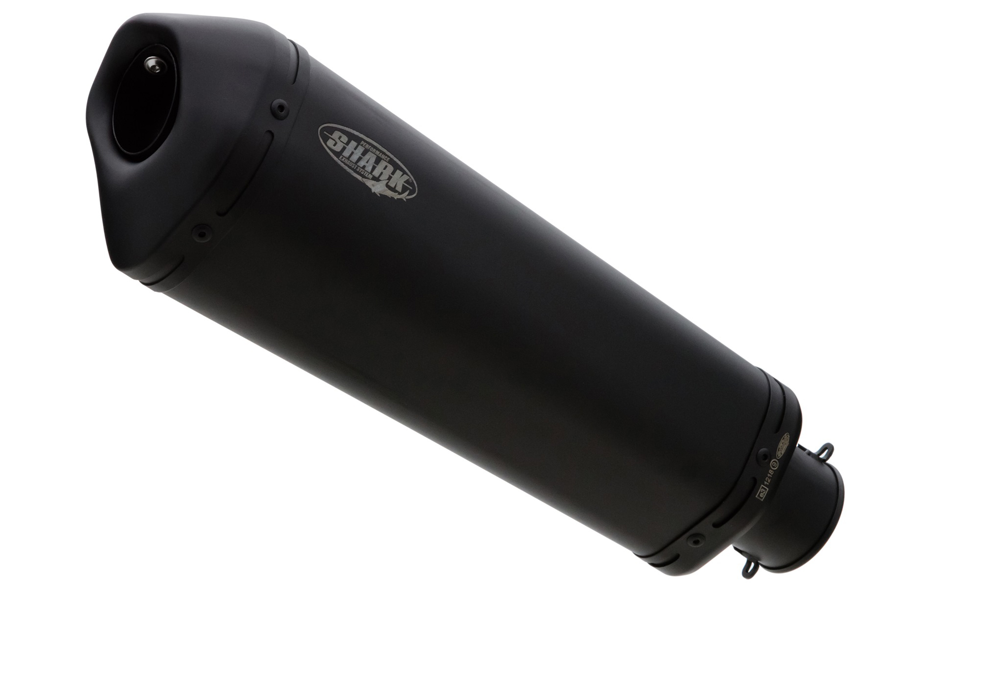 SHARK EXHAUST DSX-10 coated stainless steel matt black, black