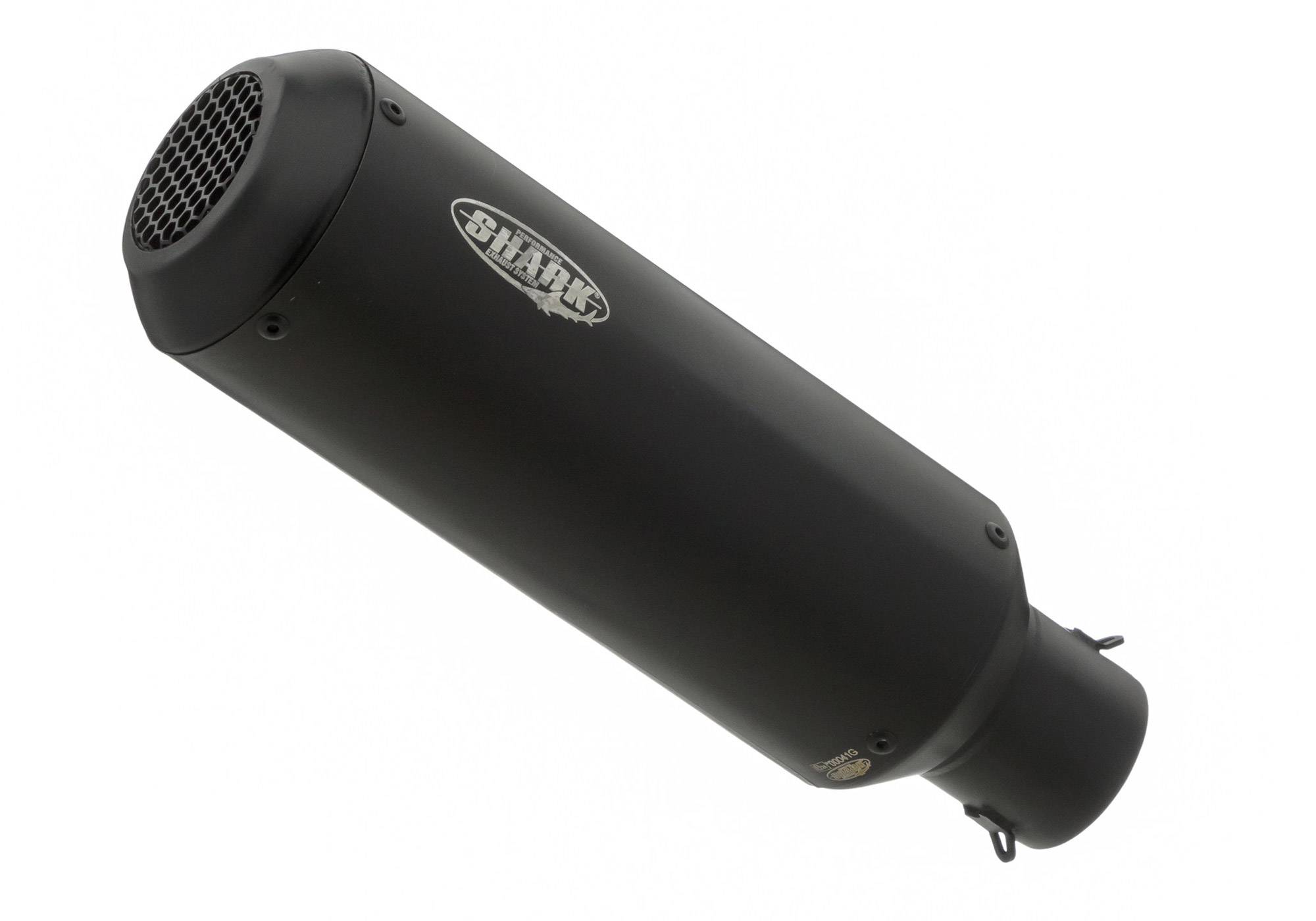 SHARK EXHAUST GP Series coated stainless steel matt black, black