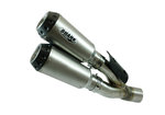 SHARK EXHAUST TRC-10 titanio/plata de carbono