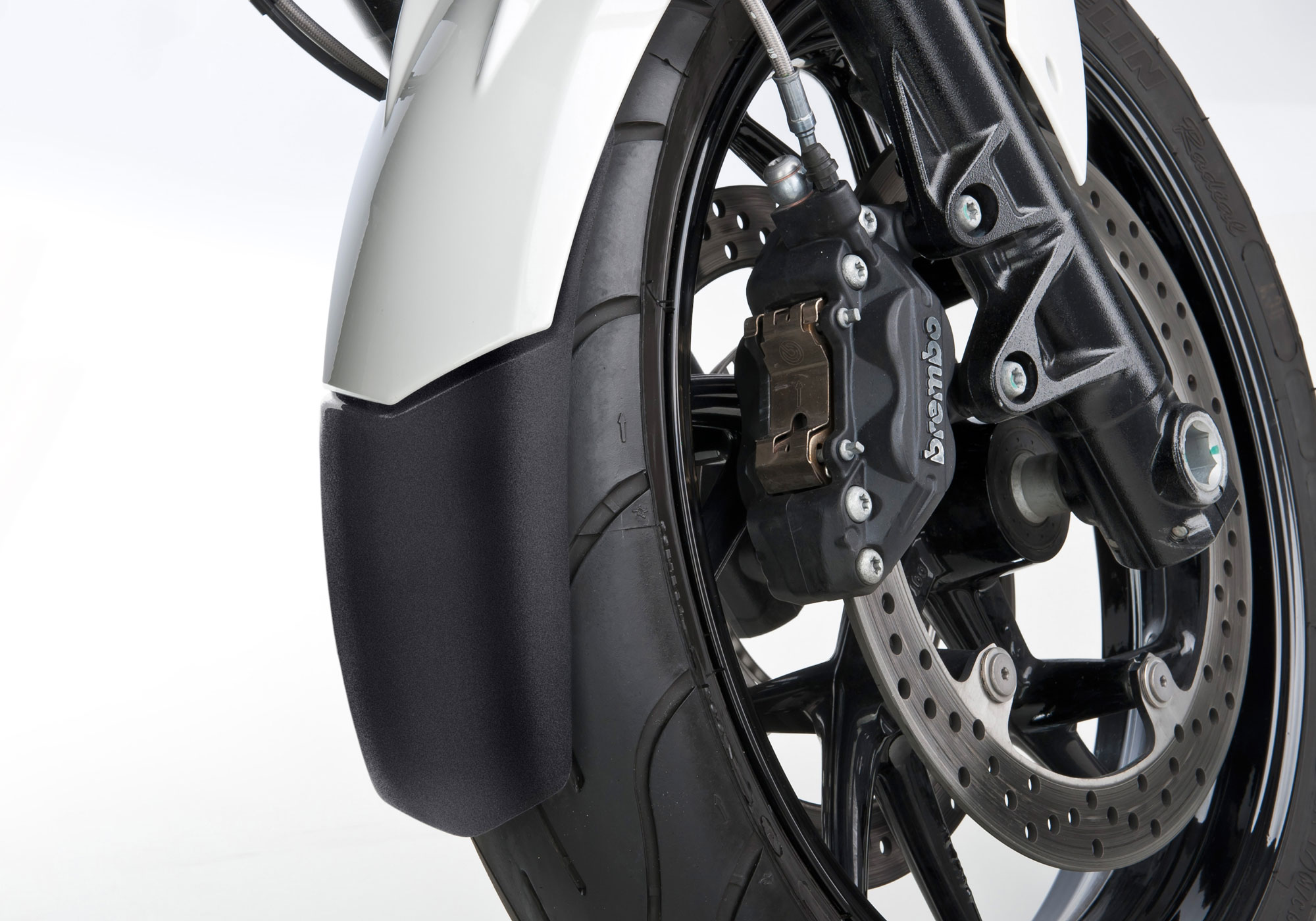 BODYSTYLE front fender extension ABS plastics matt black, black