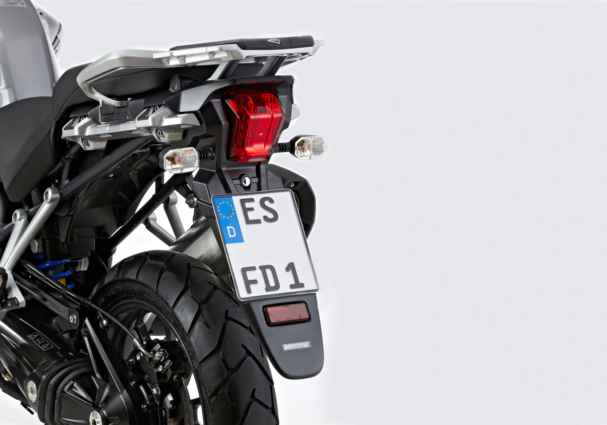 BODYSTYLE rear fender extension ABS plastics matt black, black