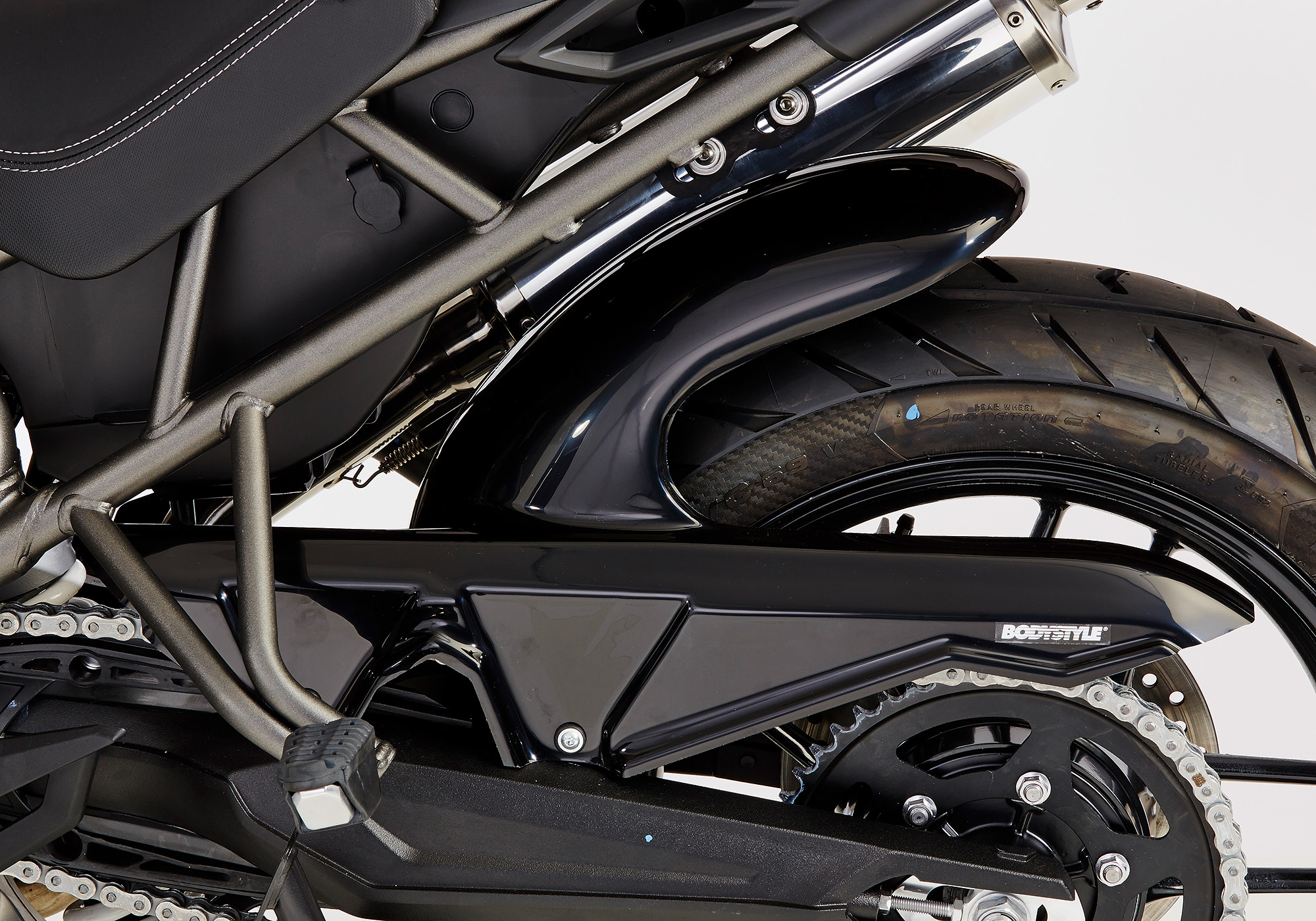 BODYSTYLE rear hugger ABS plastics black, black