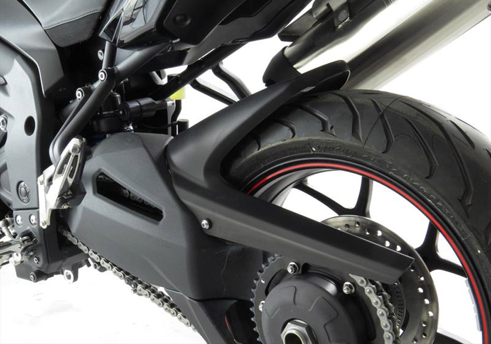 BODYSTYLE rear hugger ABS plastics black, black