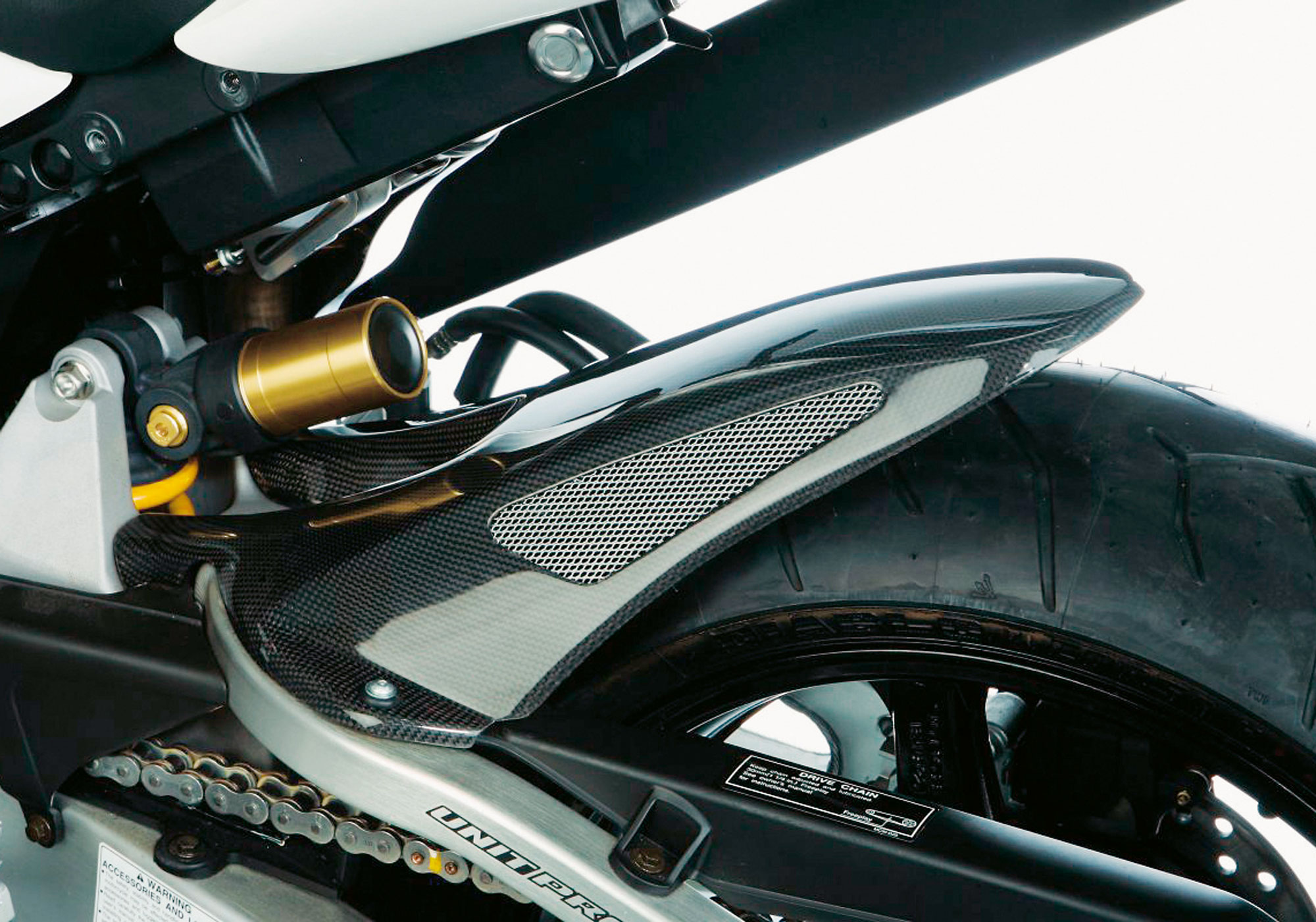 BODYSTYLE rear hugger ABS plastics carbon look, carbon