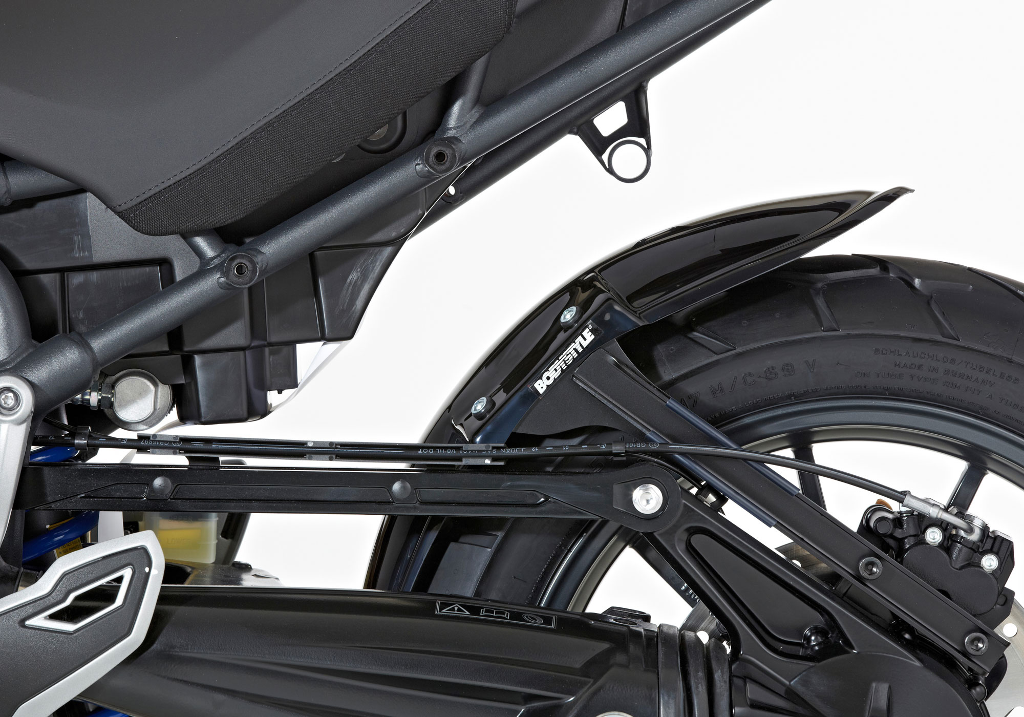 BODYSTYLE rear hugger ABS plastics black, black