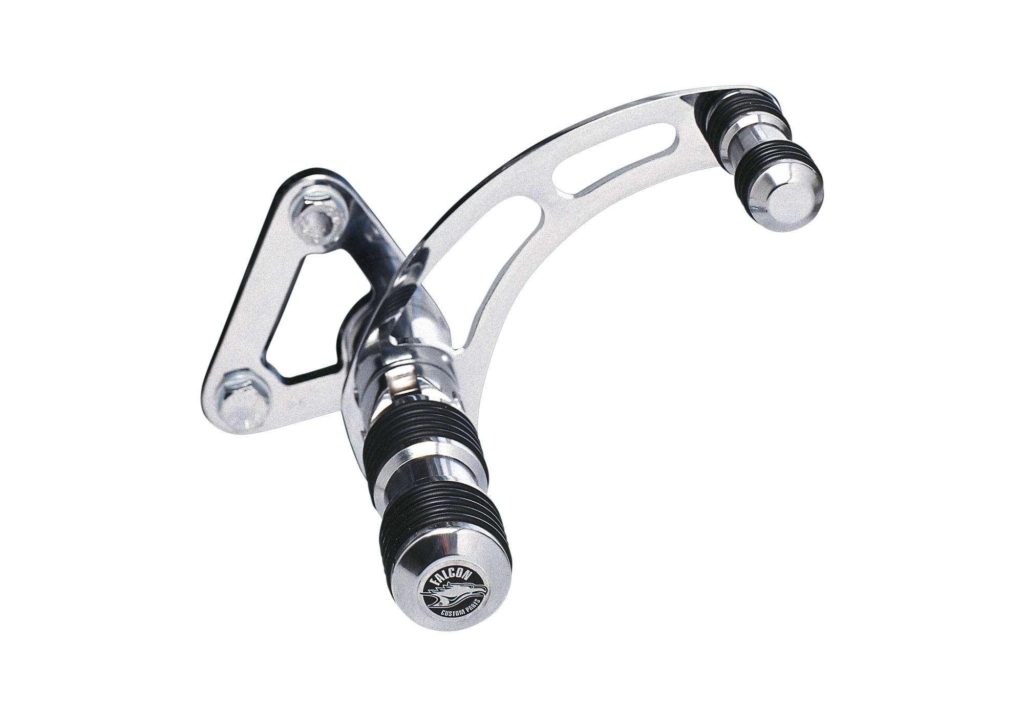 FALCON Round Style forward control kit chrome-plated steel silver, silver