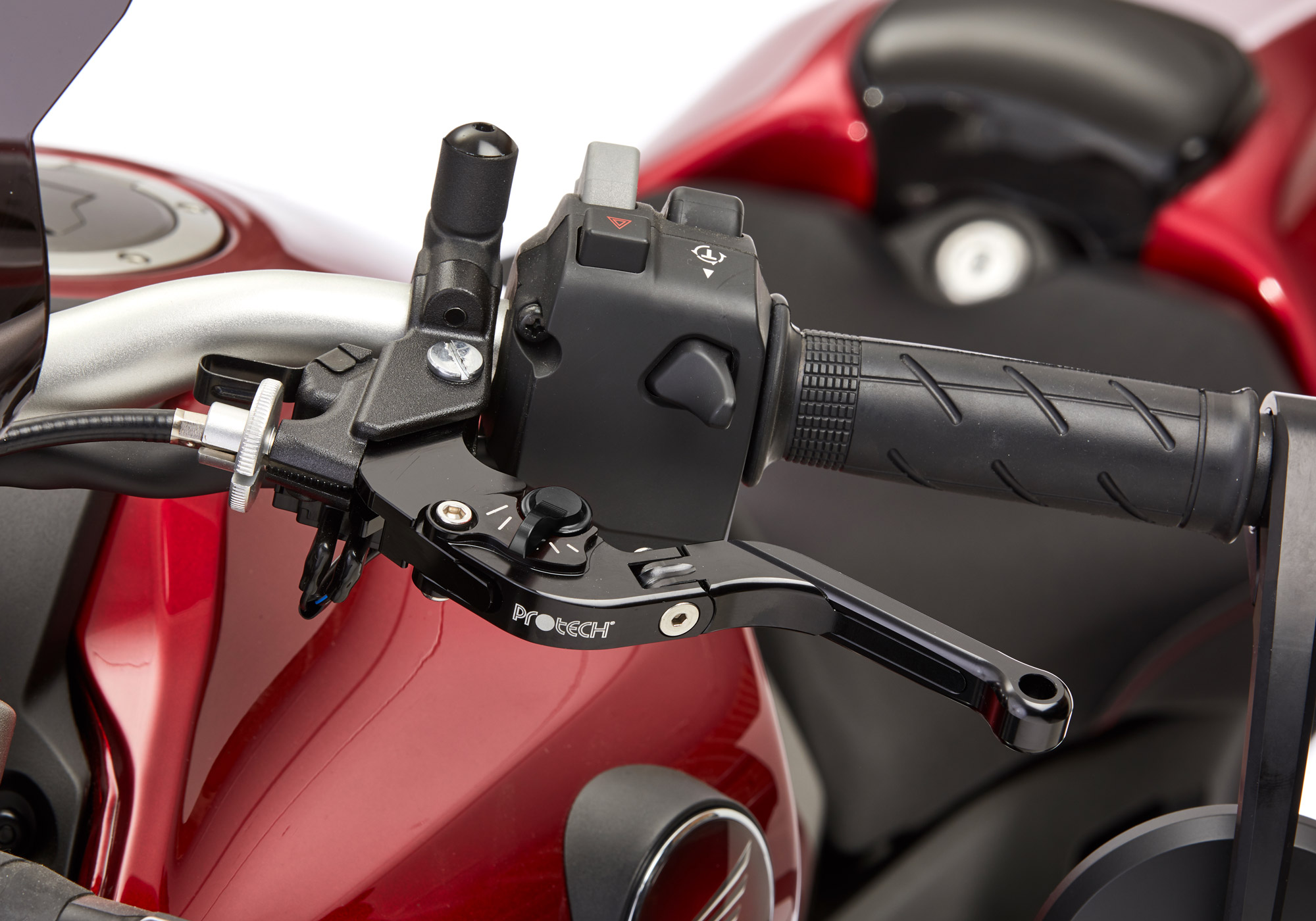 PROTECH brake lever Sport 6061-T6-Aluminium black anodized / adjuster black black, black