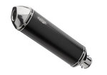 SHARK EXHAUST DSX-5 eloxed aluminium/end cap polished stainless steel black