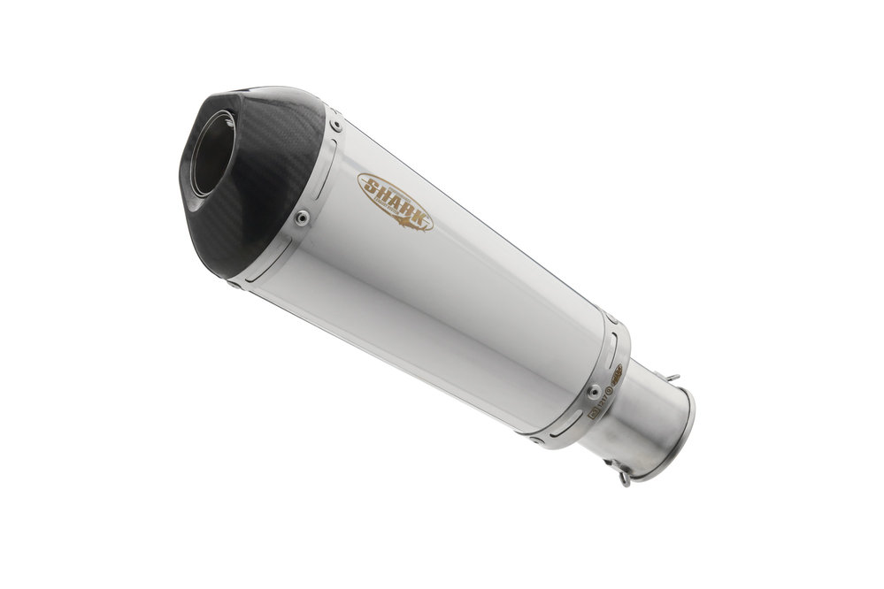 SHARK EXHAUST DSX-7 щеткой из нержавеющей стали / углеродного серебра