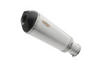 SHARK EXHAUST DSX-7 brushed stainless steel/carbon silver