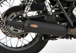 SHARK EXHAUST Retro Classic покрытием из нержавеющей стали матовый черный
